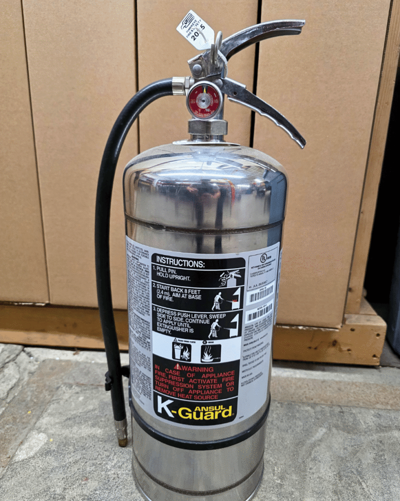 class K extinguisher